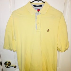 Tommy Hilfiger men’s polo shirt yellow color